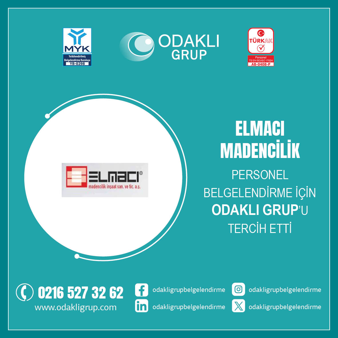 Elmacı Madencilik’in Tercihi Odaklı Grup Belgelendirme Oldu