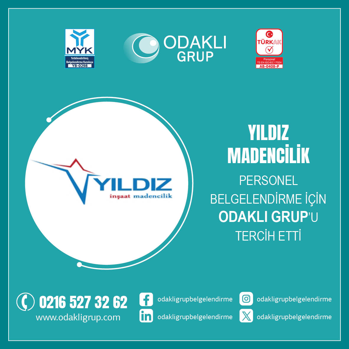 Yıldız Madencilik’in Tercihi Odaklı Grup Belgelendirme Oldu