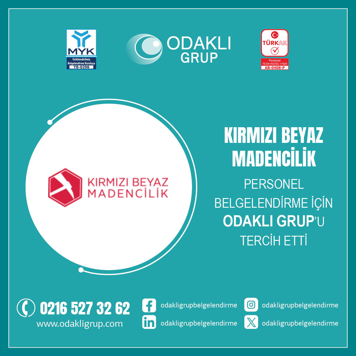 Kırmızı Beyaz Madencilik’in Tercihi Odaklı Grup Belgelendirme Oldu